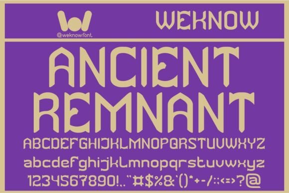 Ancient Remnant: Discover the Gothic Elegance of This Font