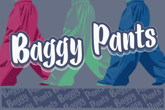 Baggy Pants: The Ultimate Retro Hip-Hop Display Typeface