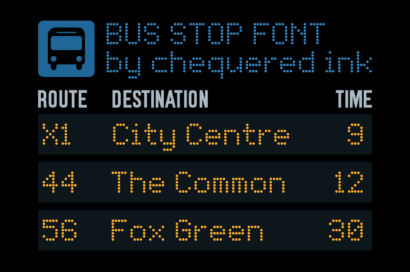 Bus Stop: A Creative Font for Bold Branding