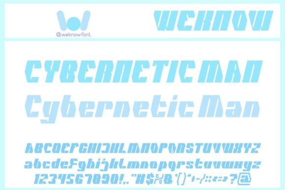 Cybernetic Man: A Font for the Future
