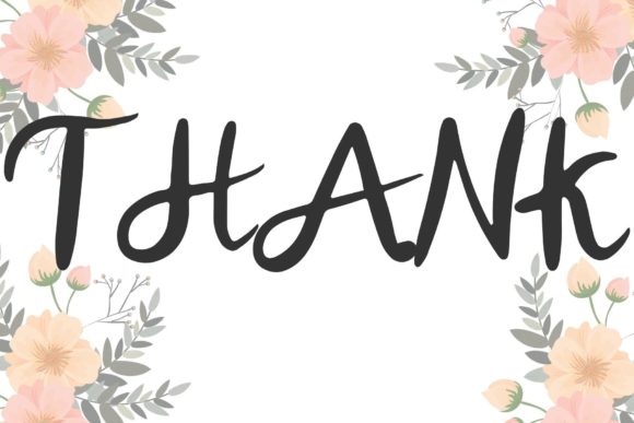 Discover the Cheerful Charm of the Thank Display Font