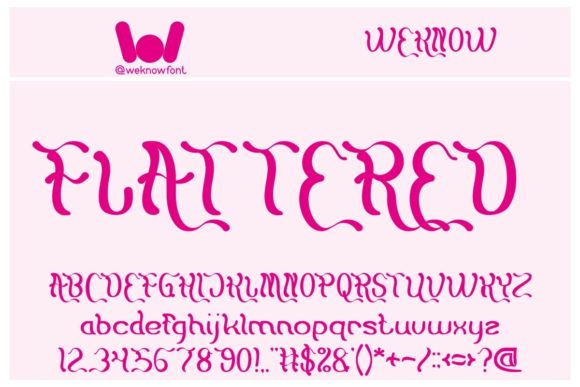 Flattered: A Versatile Font for Modern Designers