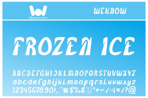 Frozen Ice: A Premium Display Font for Modern Design