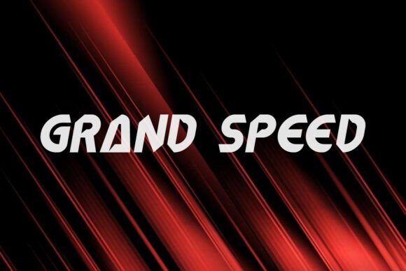 Grand Speed: A Display Font Built for Thrilling Design