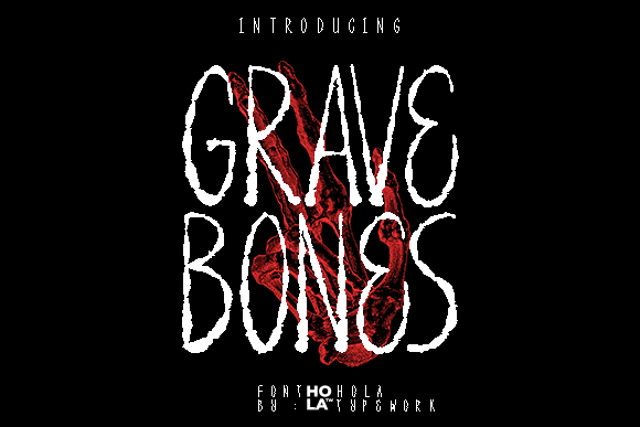 Grave Bones: A Spooky Halloween Display Typeface