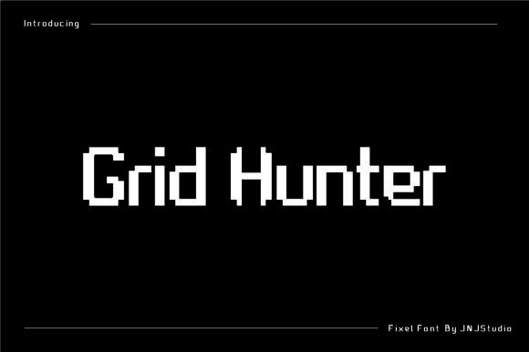 Grid Hunter Pixel: The Ultimate Retro-Modern Typeface