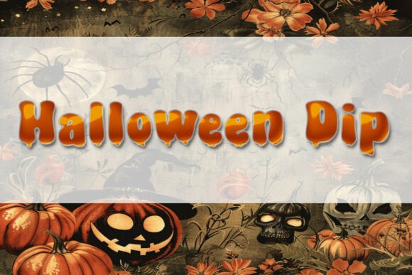 Halloween Dip: A Font for Bold, Creative Expression