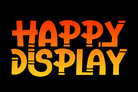 Happy Display: A Font Bursting with Cheerful Energy