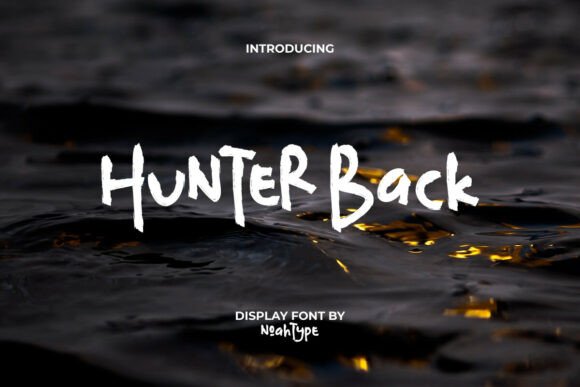 Hunter Back: A Playful Brush Font for Creative Projects
