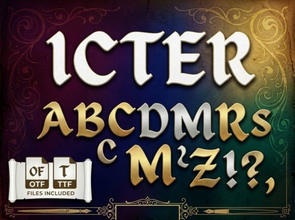 Icter: A Typeface of Medieval Majesty and Meticulous Craft