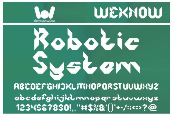 Introducing Robotic System: A Futuristic Font for Bold Design