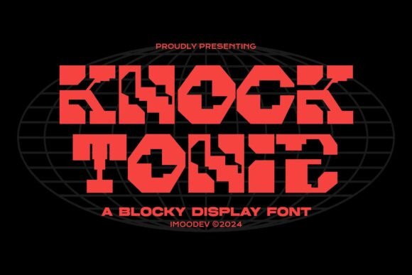 Knock Tonic: A Futuristic Display Font for Bold Design