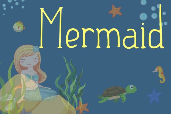 Mermaid: A Playful Display Font for Creative Projects