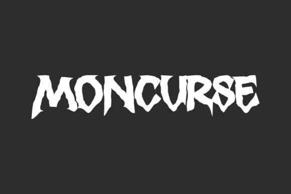 Moncurse: Bold, Edgy Display Font for Impactful Design