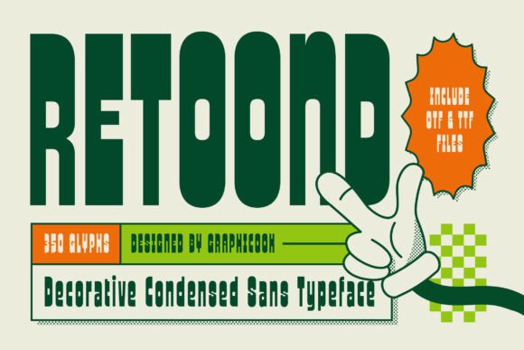 Retoond: A Bold Retro Typeface for Standout Design
