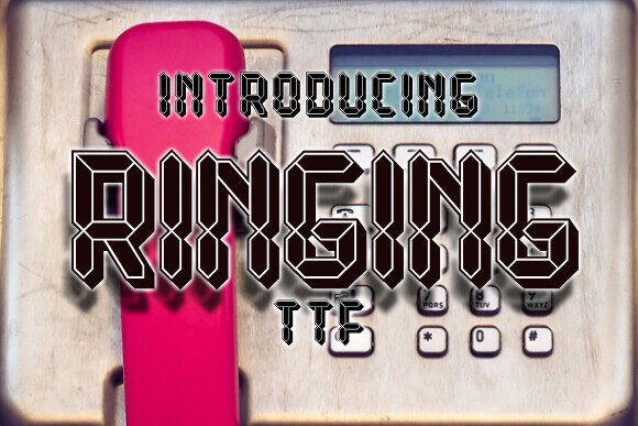 Ringing: A Bold Display Font for Modern Design