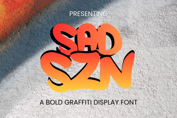 Sad Szn: The Graffiti Display Font for Bold Urban Projects