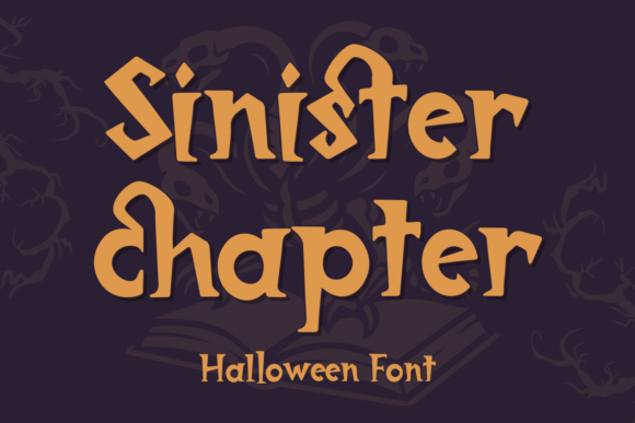Sinister Chapter: A Halloween Font with Eerie Elegance