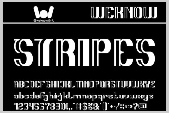 Stripes: A Bold, Futuristic Display Font for Modern Design