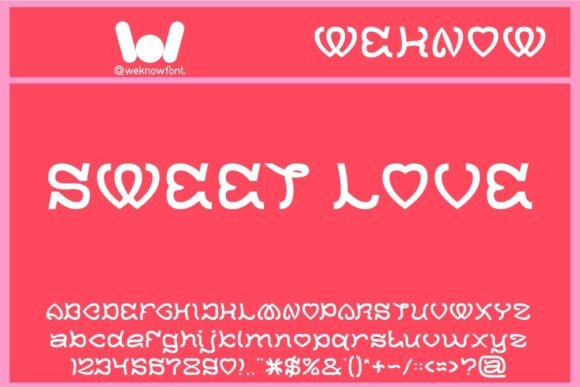 Sweet Love: A Font for Whimsical and Romantic Design