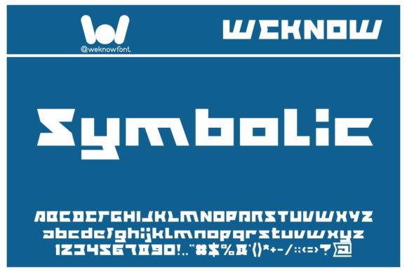 Symbolic: A Bold Display Font for Impactful Designs