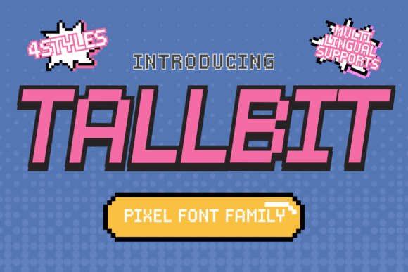 Tallbit: A Vertically Stretched Pixel Font for Retro Digital Design