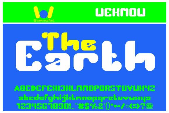 The Earth: A Display Font for Modern Creative Projects