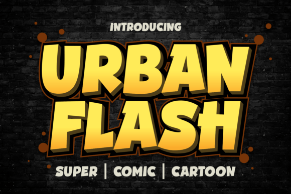 Urban Flash: A Bold Display Font for Dynamic Designs